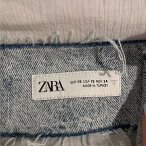 Zara Faded Blue Denim maxi dress
